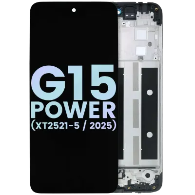 LCD Assembly With Frame For Motorola Moto G15 Power (XT2521-5 /2025) (Genuine OEM) (All Colors)