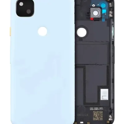 Back Housing Assembly For Google Pixel 4a (Genuine OEM) (Barely Blue)