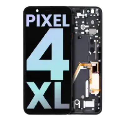 Дисплейний модуль (OLED) з рамкою для Google Pixel 4 XL (Genuine OEM) (Oh So Orange Power Button)
