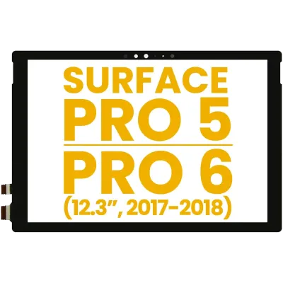 Тачскрін із шлейфом для Microsoft Surface Pro 5 / Pro 6 (1796) (Glass Separation Required)