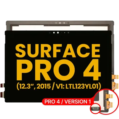 Дисплейний модуль з тачскріном для Microsoft Surface Pro 4 (Version 1) (1724 / Samsung LCD Version: V1.0 / LTL123YL01) (Refurbished)
