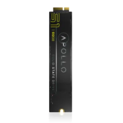 Apollo S1 SSD для Mac 512GB (NVMe PCIe Gen3x4) для MacBook Air 11" & 13" A1370 A1369 (2010-2011)