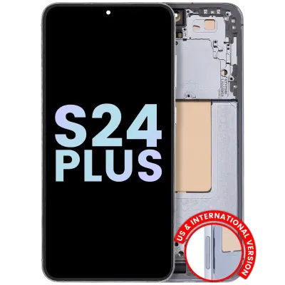 OLED Assembly With Frame For Samsung Galaxy S24 Plus 5G (US & International Version) (Service Pack) (Sapphire Blue)