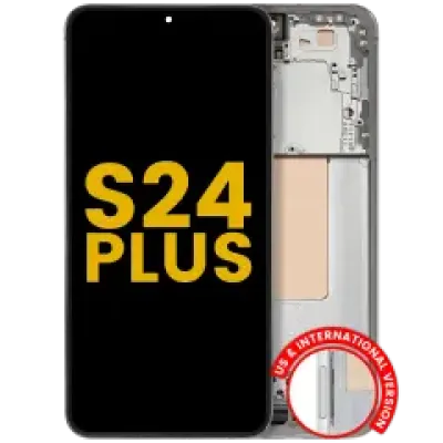Дисплейний модуль (OLED) з рамкою для Samsung Galaxy S24 Plus 5G (US & International Version) (Refurbished) (Jade Green)