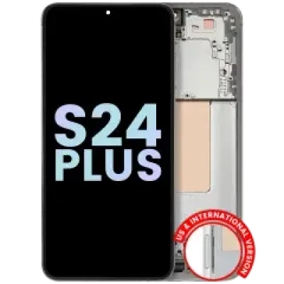 Дисплейний модуль (OLED) з рамкою для Samsung Galaxy S24 Plus 5G (US & International Version) (Service Pack) (Jade Green)