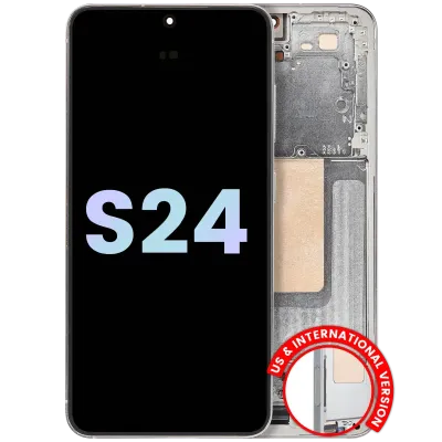 OLED Assembly With Frame For Samsung Galaxy S24 5G (US & International Version) (Service Pack) (Jade Green)