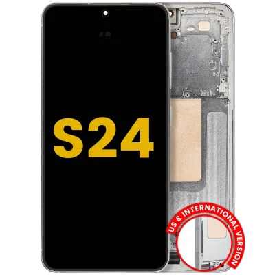 OLED Assembly With Frame For Samsung Galaxy S24 5G (US & International Version) (Refurbished) (Jade Green)