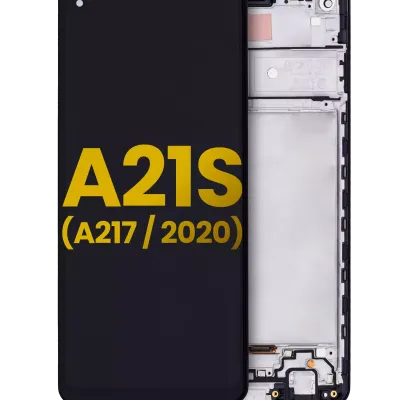 Дисплейний модуль (LCD) з рамкою для Samsung Galaxy A21s (A217 / 2020) (Refurbished) (усі кольори)