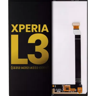 Дисплейний модуль для Sony Xperia L3 (I4332 I3322) (Refurbished) без рамки, чорний