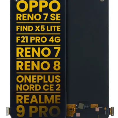 Дисплейний модуль (OLED) для OPPO Reno 7 SE 5G / Find X5 Lite / F21 Pro 4G / Reno 7 / Reno 8 4G / 5G / Reno 8T 4G / Realme 9 4G / Realme 10 4G / Realme 9 Pro+ / Narzo 50 Pro / A78 4G (Refurbished) без рамки (International Version), всі кольори