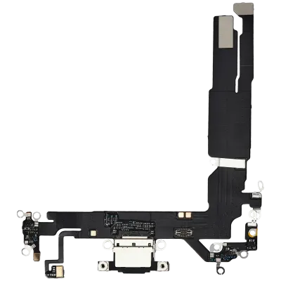 Шлейф зарядки для iPhone 16 (Aftermarket Plus) (чорний)