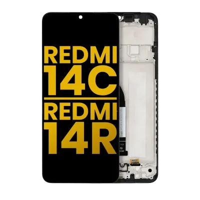 Дисплейний модуль LCD з рамкою для Xiaomi Redmi 14C 5G / Redmi 14R (Refurbished) (всі кольори)