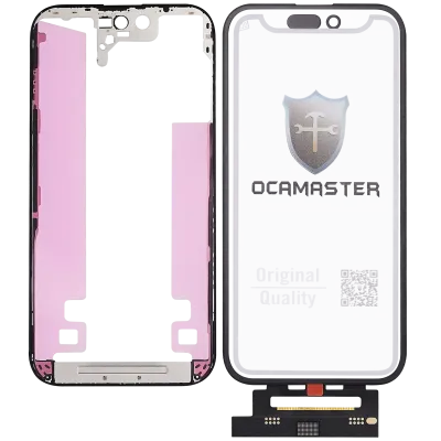 OCA Master 4-in-1 Short Flex (Digitizer Touch With Glass + OCA + Frame Pre-installed) For iPhone 14 Pro