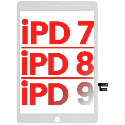 Тачскрін для iPad 7 (2019) / iPad 8 (2020) / iPad 9 (2021) (Aftermarket Plus) (білий)