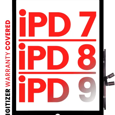 Тачскрін для iPad 7 (2019) / iPad 8 (2020) / iPad 9 (2021) (Aftermarket Pro: XO7) (чорний)