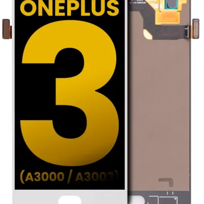LCD Assembly Without Frame For OnePlus 3 (A3000 / A3003) (Refurbished) (Rev 2.0 / White)