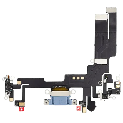Charging Port Flex Cable For iPhone 14 (Aftermarket Plus) (Blue)