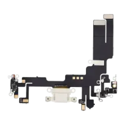 Шлейф зарядки для iPhone 14 (Aftermarket Plus) (Starlight)