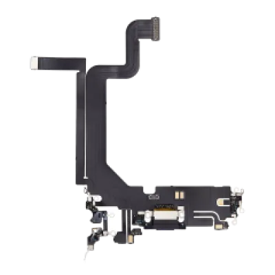 Шлейф зарядки для iPhone 14 Pro Max (Aftermarket Plus) (Deep Purple)