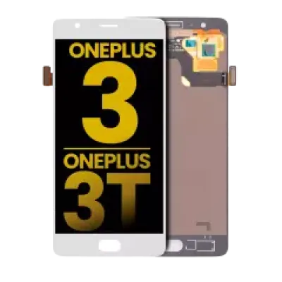 Дисплейний модуль для OnePlus 3 / OnePlus 3T без рамки (LCD) (Refurbished) (білий)