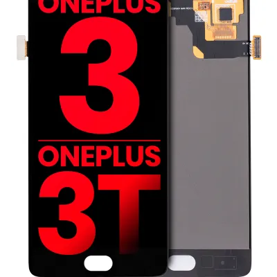 Дисплейний модуль для OnePlus 3 / OnePlus 3T без рамки (OLED) (Aftermarket Plus) (чорний)
