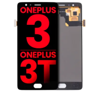 Дисплейний модуль для OnePlus 3 / OnePlus 3T без рамки (OLED) (Aftermarket Plus) (чорний)
