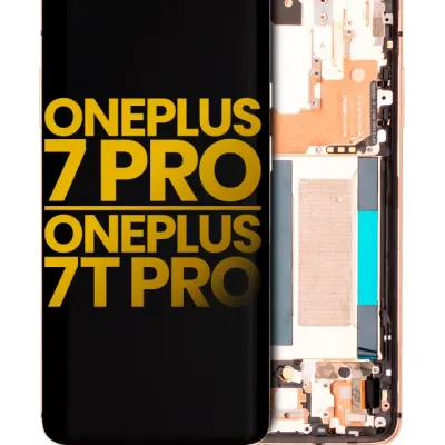 OLED Assembly With Frame For OnePlus 7 Pro / 7T Pro (Refurbished) (Almond)