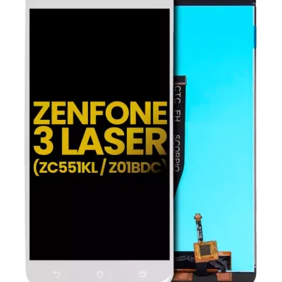 Дисплейний модуль без рамки для Asus ZenFone 3 Laser (ZC551KL / 2016) (Refurbished) (білий)