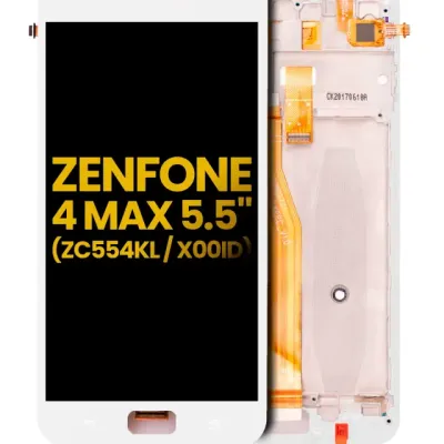Дисплейний модуль для Asus ZenFone 4 Max Pro / ZenFone 4 Max Plus (ZC554KL / 2017) з рамкою (Refurbished) білий