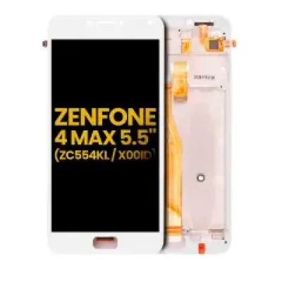 Дисплейний модуль для Asus ZenFone 4 Max Pro / ZenFone 4 Max Plus (ZC554KL / 2017) з рамкою (Refurbished) білий