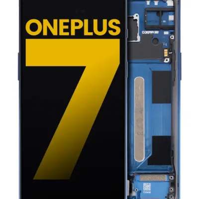 Дисплейний модуль для OnePlus 7 з рамкою (Refurbished) Mirror Blue