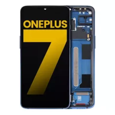 Дисплейний модуль для OnePlus 7 з рамкою (Refurbished) Mirror Blue