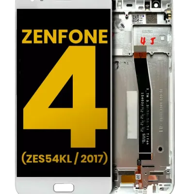 Дисплейний модуль для Asus ZenFone 4 (ZE554KL / 2017) з рамкою (Refurbished) білий