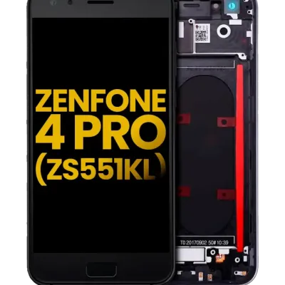 Дисплейний модуль для Asus ZenFone 4 Pro (ZS551KL / 2017) з рамкою (Refurbished) (чорний)