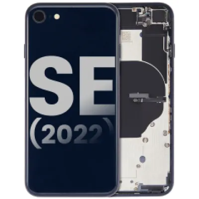 Заднє скло для iPhone SE (2022) (Used OEM Pull: Grade B) (Midnight)