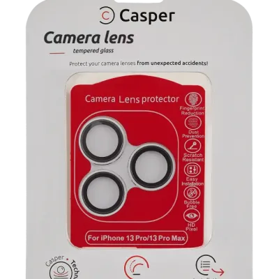 Захист скла камери Casper для iPhone 13 Pro / 13 Pro Max (сріблястий) (прозоре)