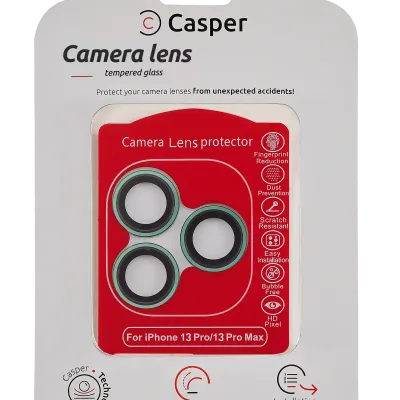 Захист скла камери Casper для iPhone 13 Pro / 13 Pro Max (Alpine Green) (прозоре)