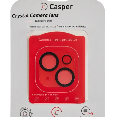 Захист скла камери Casper для iPhone 14 / 14 Plus (повне покриття Crystal)
