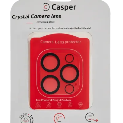 Захист скла камери Casper для iPhone 14 Pro / 14 Pro Max (повне покриття Crystal)