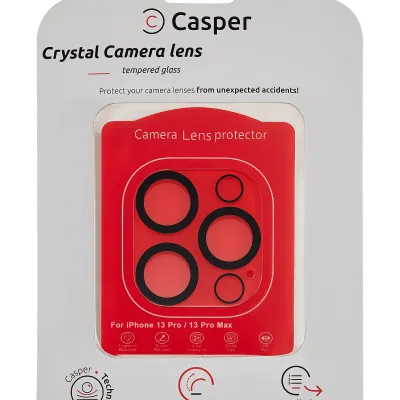 Захист скла камери Casper для iPhone 13 Pro / 13 Pro Max (повне покриття Crystal)