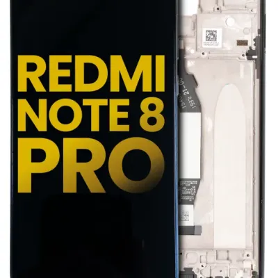 Дисплейний модуль LCD з рамкою для Xiaomi Redmi Note 8 Pro (Refurbished) (чорний)