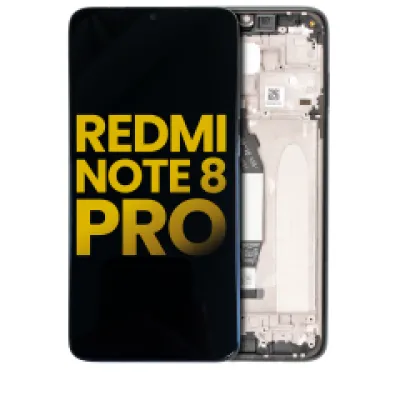 Дисплейний модуль LCD з рамкою для Xiaomi Redmi Note 8 Pro (Refurbished) (чорний)