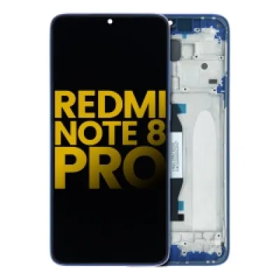Дисплейний модуль LCD з рамкою для Xiaomi Redmi Note 8 Pro (Refurbished) (синій)