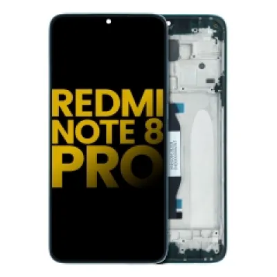 Дисплейний модуль LCD з рамкою для Xiaomi Redmi Note 8 Pro (Refurbished) (зелений)