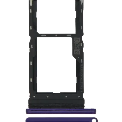 Dual Sim Card Tray For Motorola Moto G8 Play (XT2015 / 2019) (Purple)
