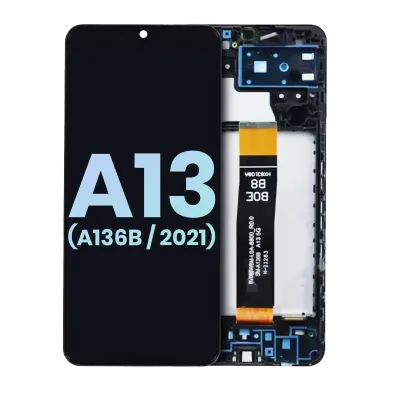 Дисплейний модуль (LCD) з рамкою для Samsung Galaxy A13 5G (A136B / 2021) (International Version) (Service Pack) (всі кольори)