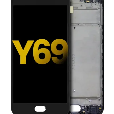 Дисплейний модуль (LCD) з рамкою для Vivo Y69 (Refurbished) (матовий чорний)