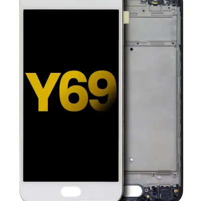 Дисплейний модуль (LCD) з рамкою для Vivo Y69 (Refurbished) (білий)