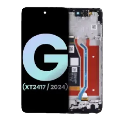 Дисплейний модуль з рамкою для Motorola Moto G 5G (XT2417 / 2024) (Genuine OEM) (Sage Green)