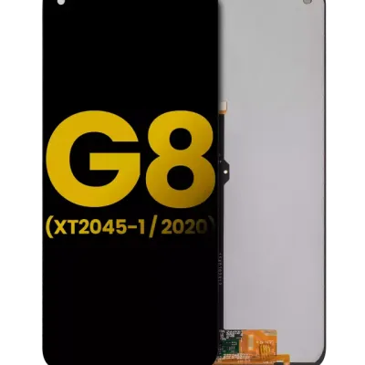 LCD Assembly Without Frame For Motorola Moto G8 (XT2045-1 / 2020) (Refurbished) (Black)